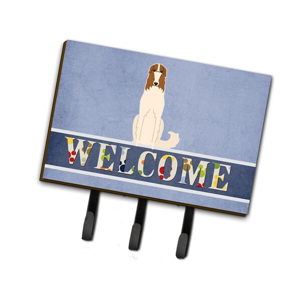 Carolines Treasures Borzoi Welcome Leash or Key Holder BB5604TH68 - main